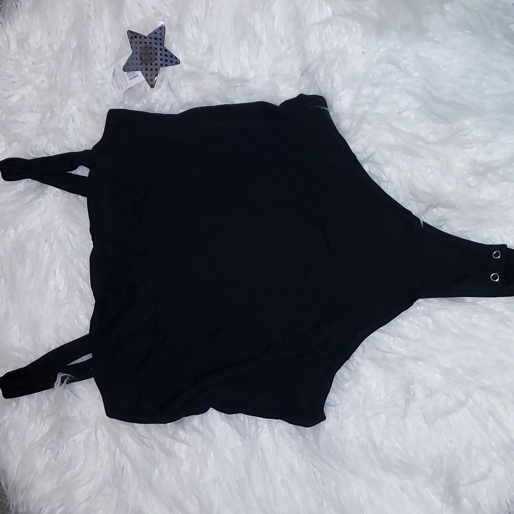 Good American corset seam thong bodysuit black 2X 5 NWT